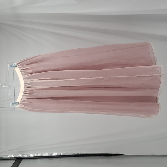 DKNY Pink Mauve Neiman Marcus Maxi 100% Silk Boho Fancy Fun...